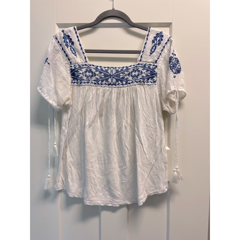 Lucky Brand Embroidered Blouse